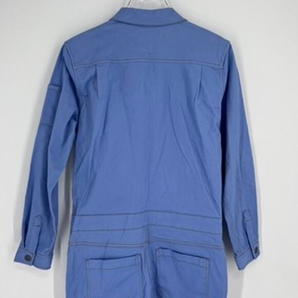 Wildfang The Essential Coverall Blue Small Long Sleeve - Picture 7 of 9